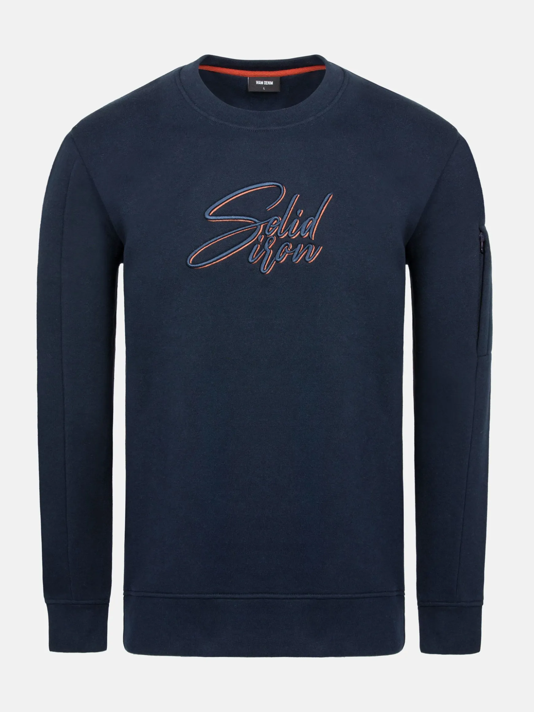 WAM DENIM Sweaters & Vesten*Ahmir Navy Crew Neck Sweater