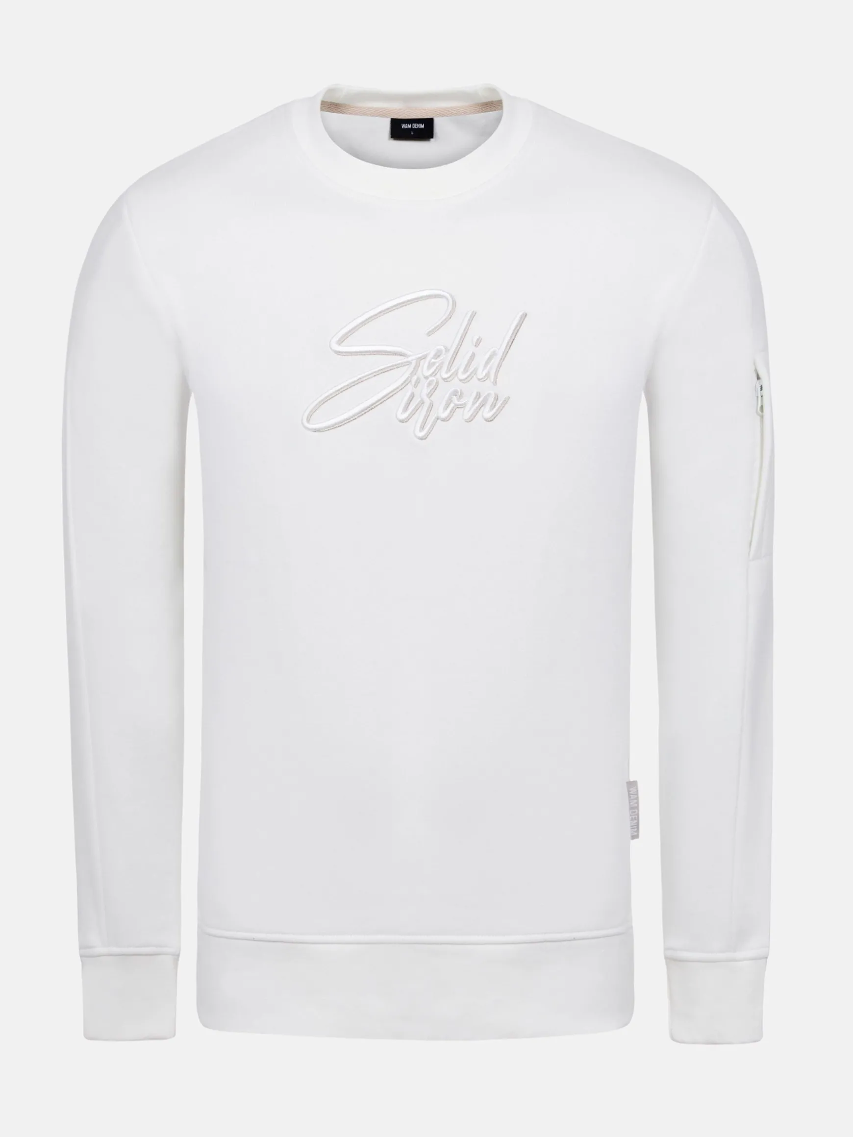 WAM DENIM Sweaters & Vesten*Ahmir White Crew Neck Sweater