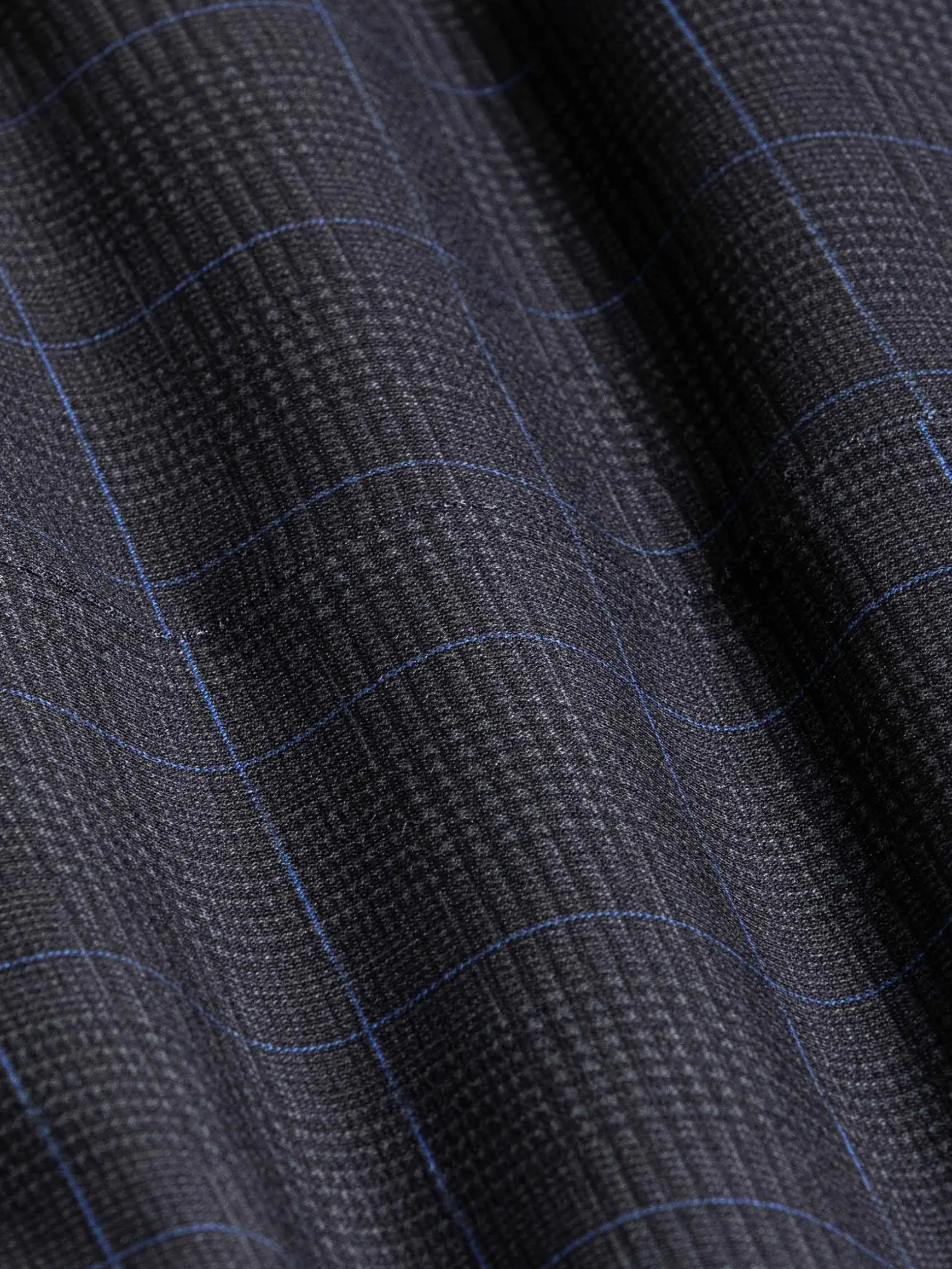 WAM DENIM Pakken & Maatwerk*Archer Checkered Indigo Navy Colbert