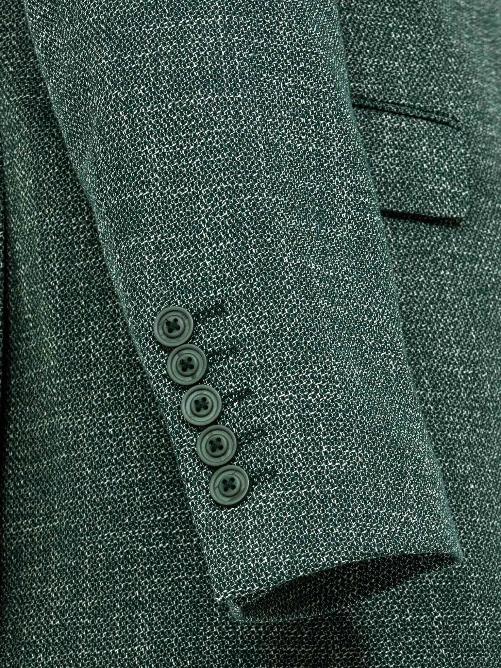 WAM DENIM Colberts & Blazers*Balboa Textured Green Colbert