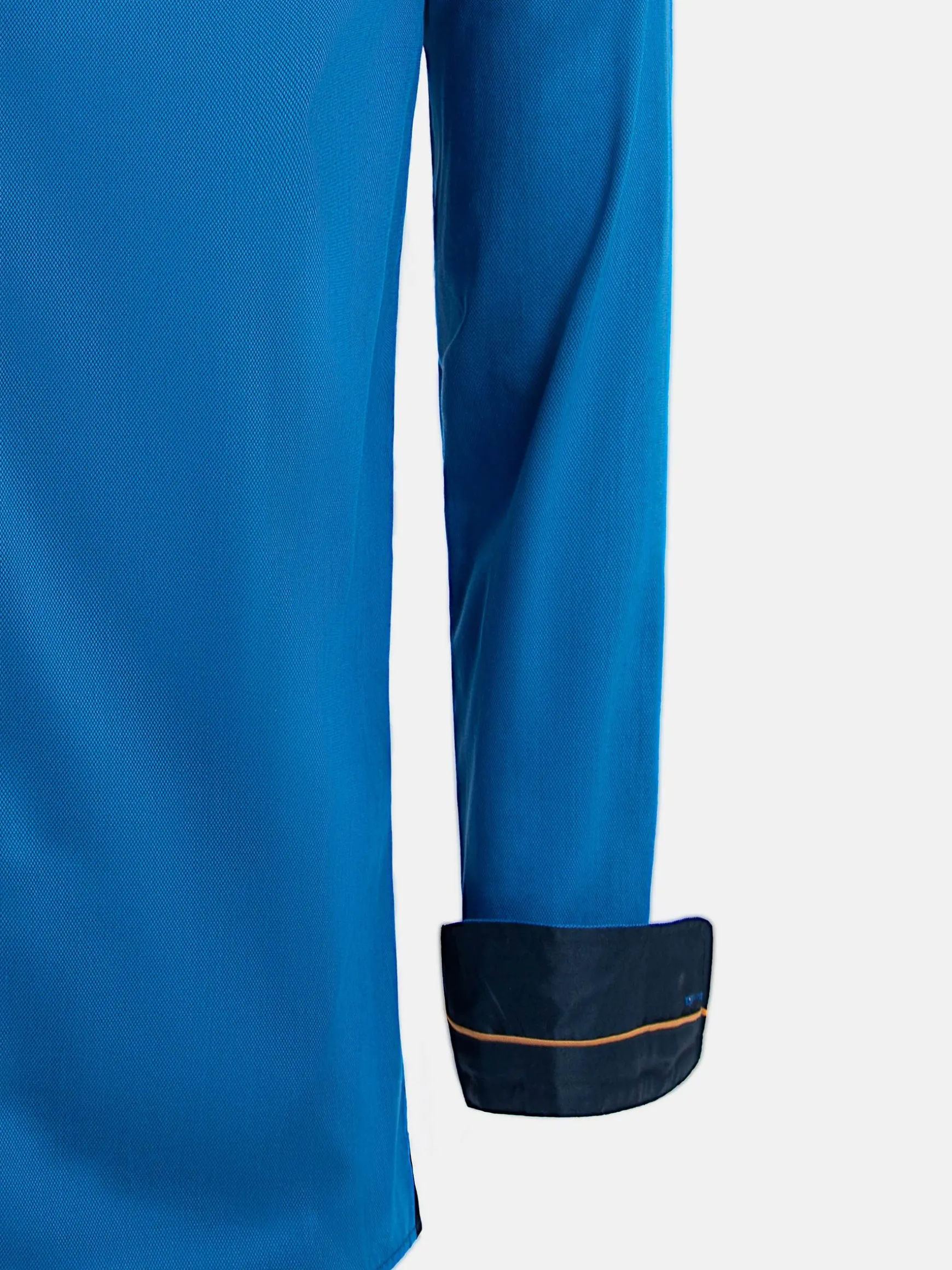 WAM DENIM Overhemd Lange Mouwen*Beaufort Royal Blue Business Overhemd