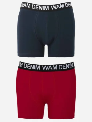WAM DENIM Boxers*Boxer 73005 Milton Navy Red