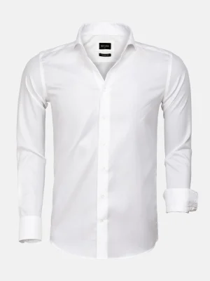 WAM DENIM Overhemd Lange Mouwen*Burgos Cotton White Overhemd