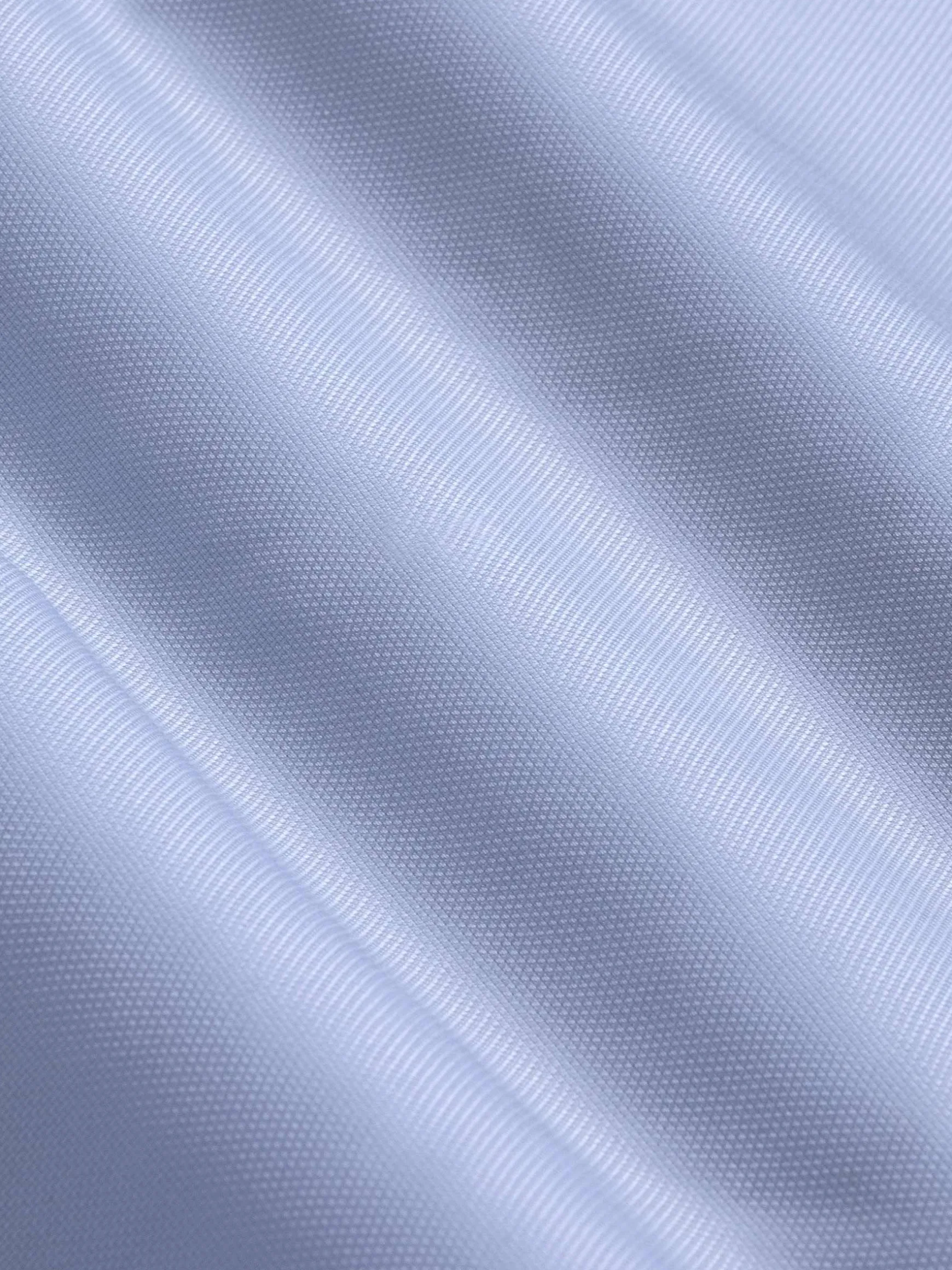 WAM DENIM Overhemd Lange Mouwen*Burgos Solid Blue Overhemd Longe Mouw