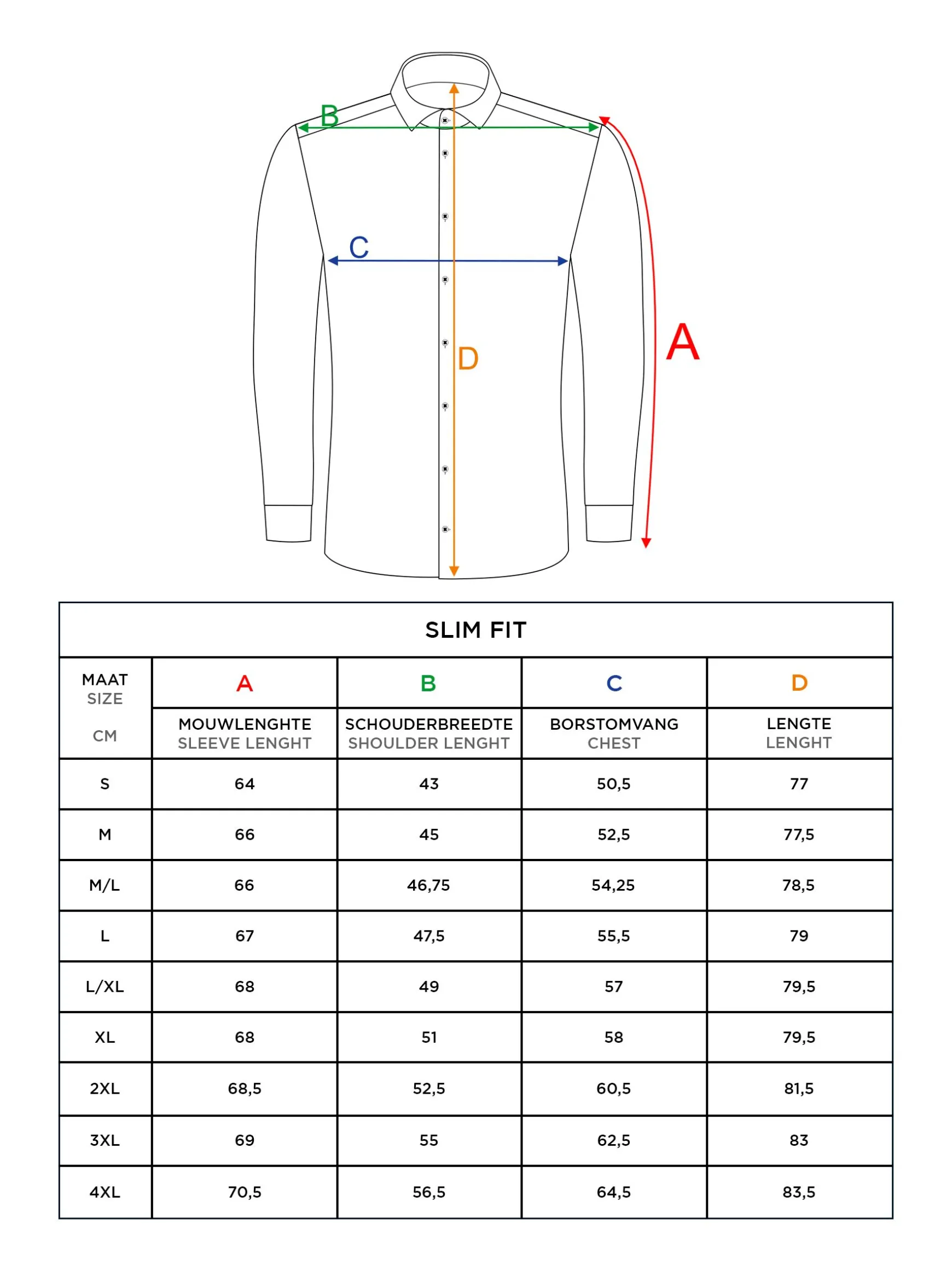 WAM DENIM Overhemd Lange Mouwen*Burgos Solid Blue Overhemd Longe Mouw