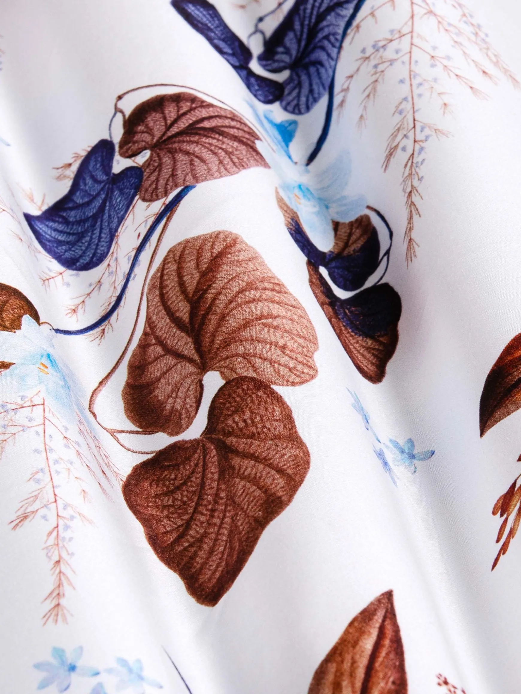 WAM DENIM Overhemd Lange Mouwen*Camburn White Floral Print Overhemd Lange Mouw