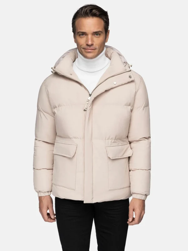 WAM DENIM Winterjassen*Canton Wind and Water Resistance Beige Winter Jassen