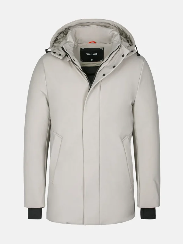 WAM DENIM Winterjassen*Cassel Water Resistance Grey Winter Jassen