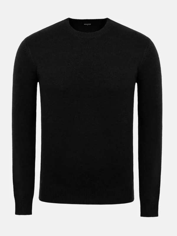 WAM DENIM Sweaters & Vesten*Cassian Crew Neck Black Sweater