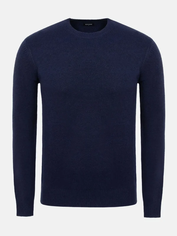 WAM DENIM Sweaters & Vesten*Cassian Crew Neck Navy Sweater