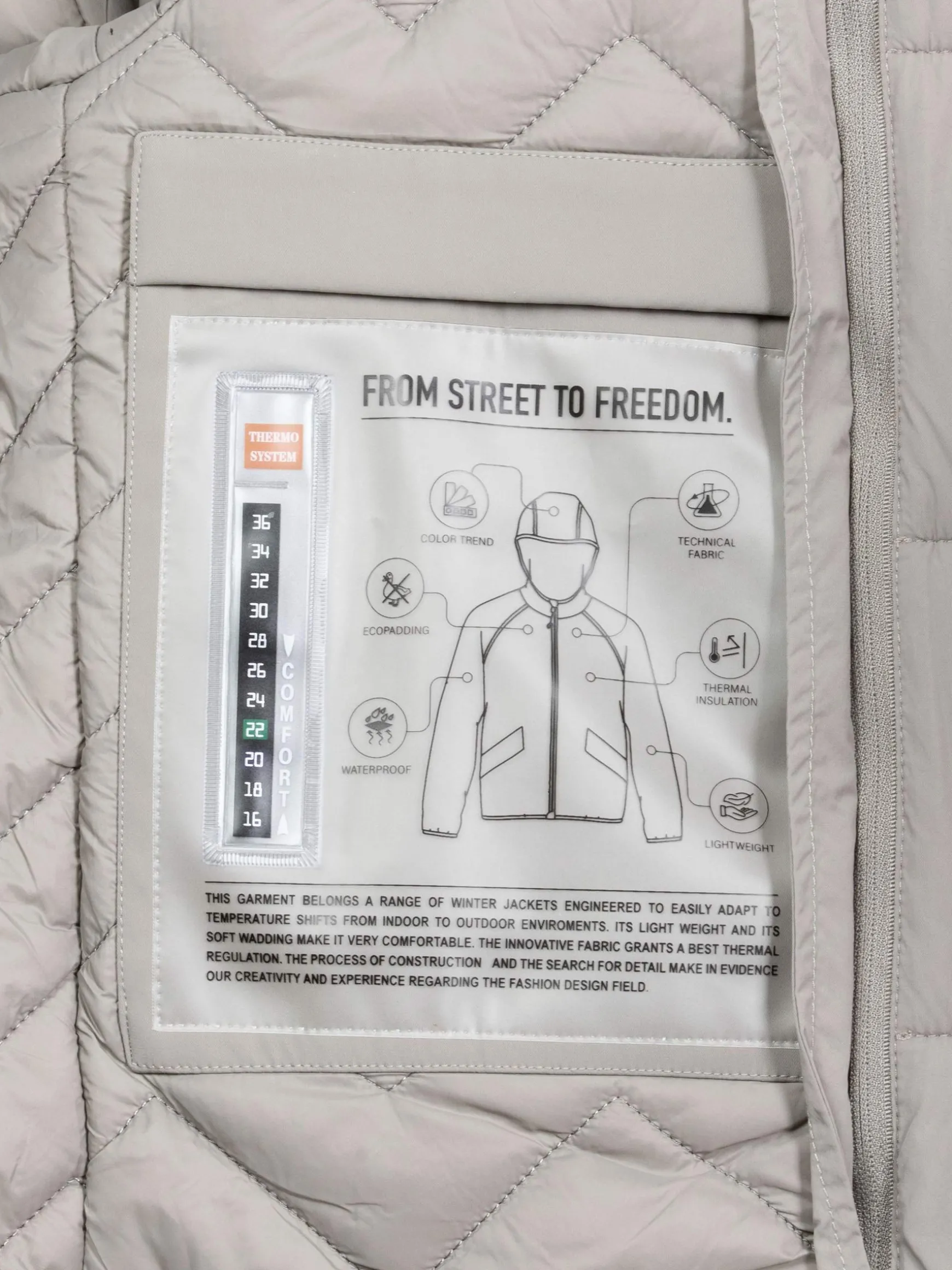 WAM DENIM Winterjassen*Claus Beige Winter Jassen