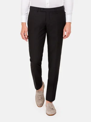 WAM DENIM Pakken & Maatwerk*Comfort Slim Fit Black Pantalon