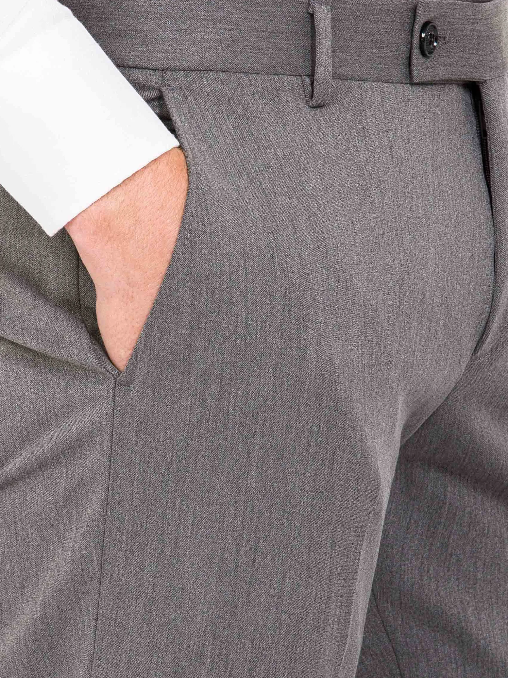 WAM DENIM Pakken & Maatwerk*Comfort Slim Fit Grey Pantalon