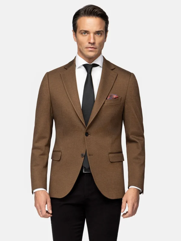 WAM DENIM Colberts & Blazers*Crouse Wide lapel Brown Colbert