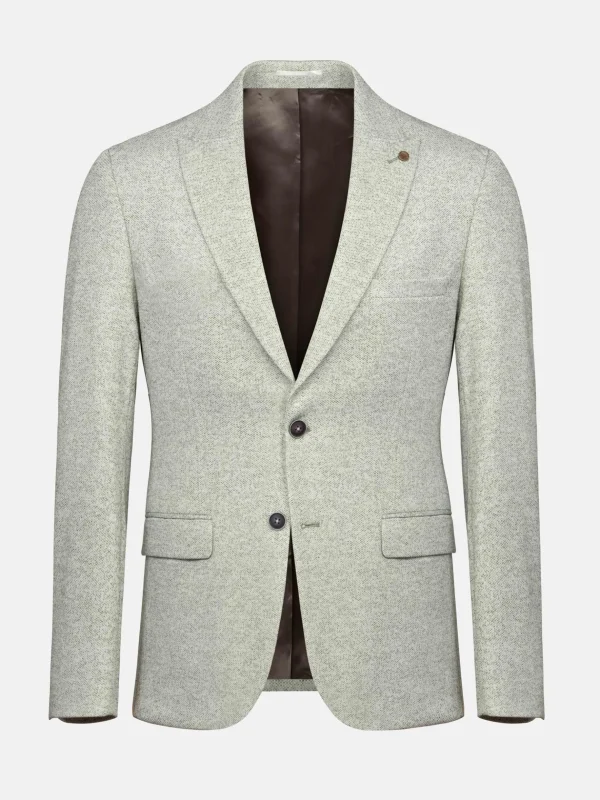 WAM DENIM Pakken & Maatwerk*Darren Single Breast Green White Colbert