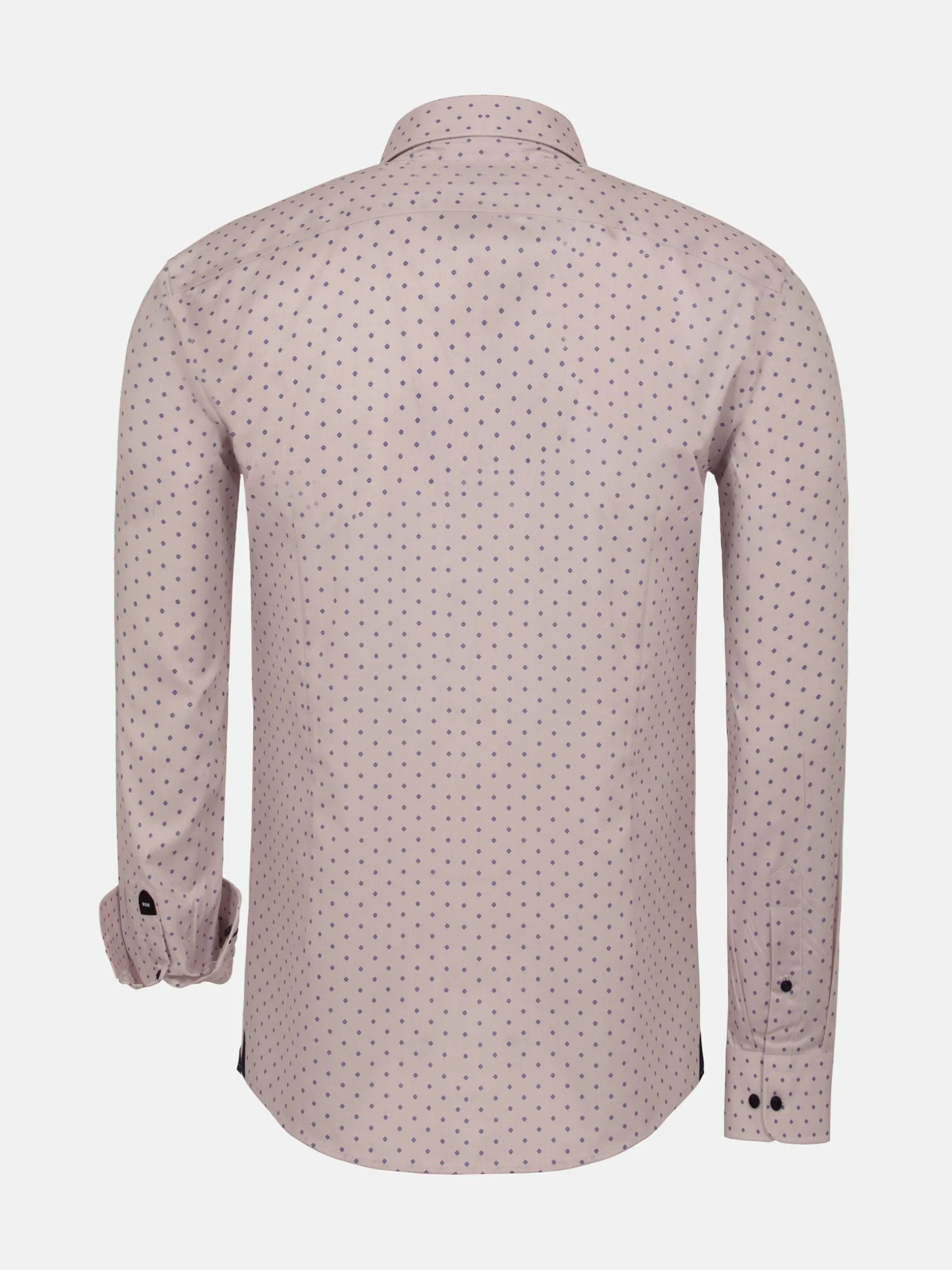 WAM DENIM Overhemd Lange Mouwen*Emiliano Slim Fit Beige Long Sleeve Overhemd