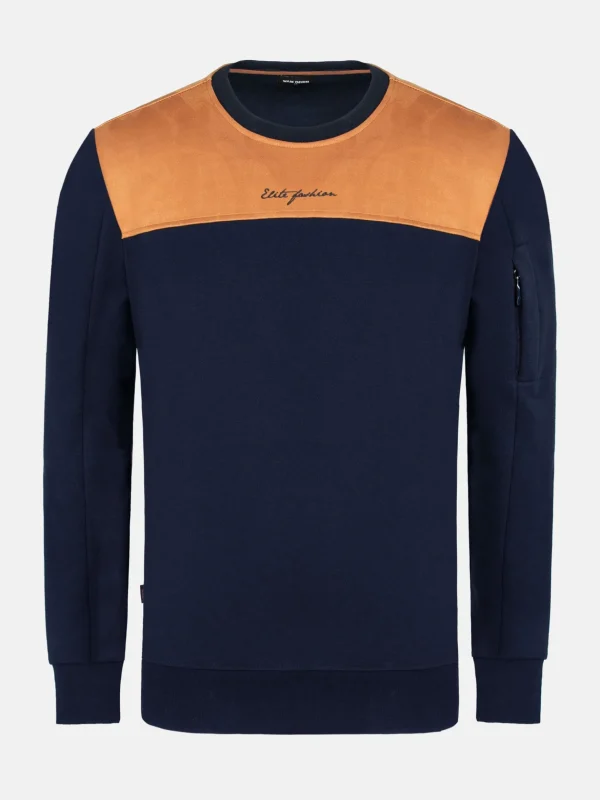 WAM DENIM Sweaters & Vesten*Emory Slim Fit Navy Sweater