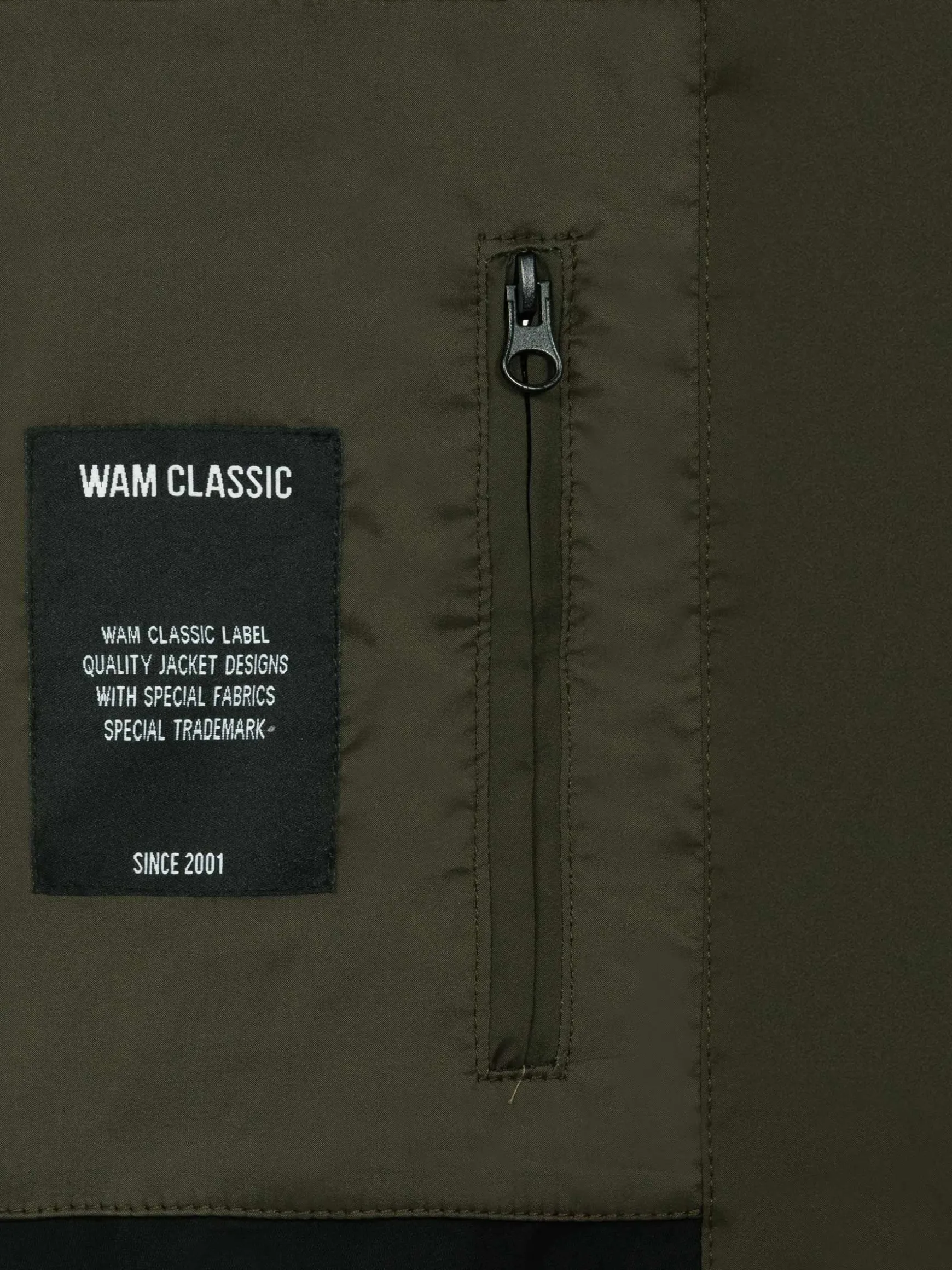 WAM DENIM Zomerjassen*Gian Slim Fit Khaki Zomer Jassen