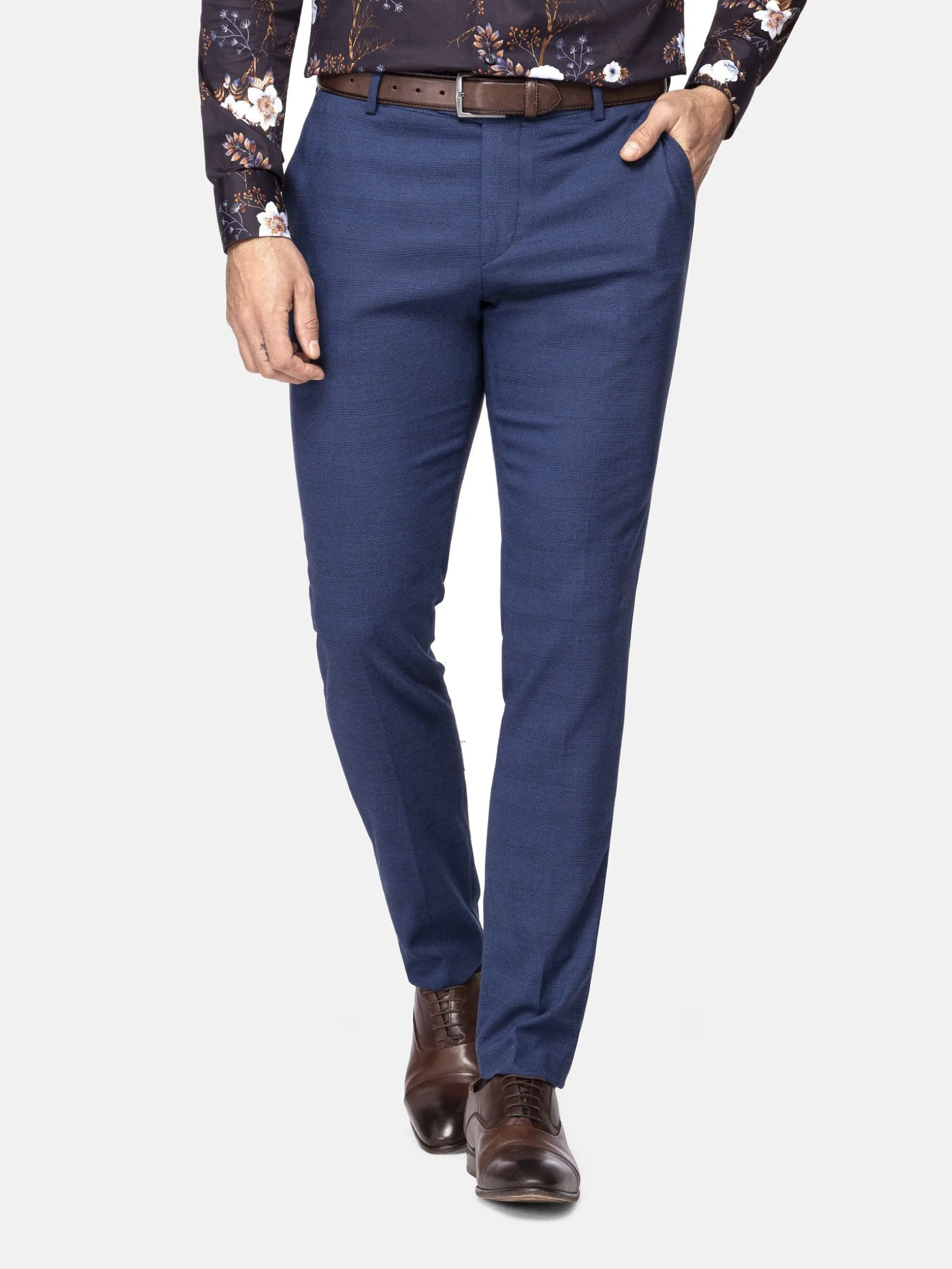 WAM DENIM Pakken & Maatwerk*Gimont Slim Fit Navy Pantalon
