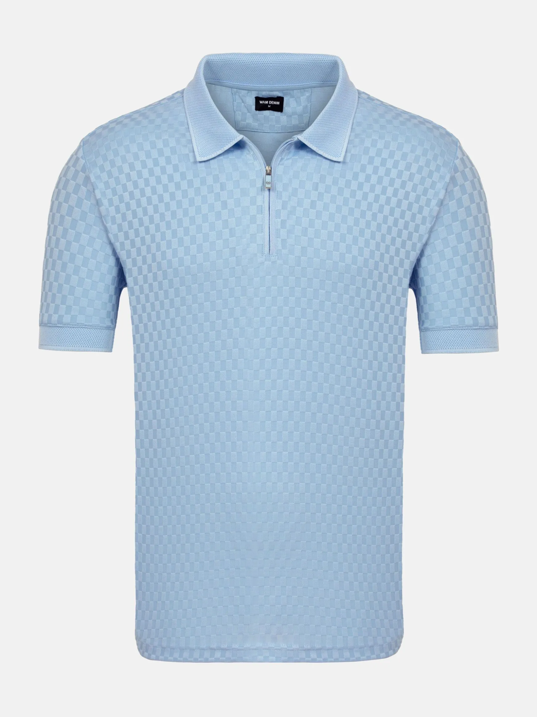 WAM DENIM Polo's*Gonzsles Blue Polo Shirt