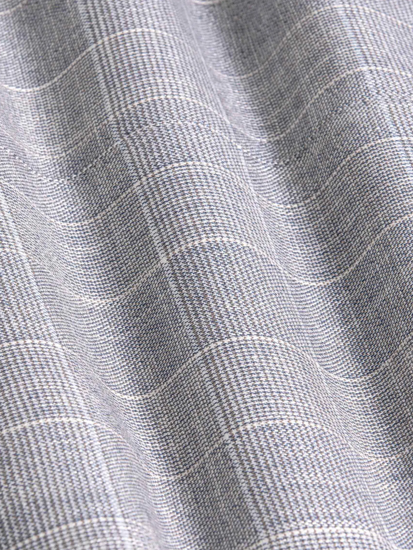 WAM DENIM Pakken & Maatwerk*Ground Checkered Slim Fit Grey Pantalon