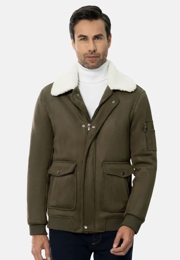 WAM DENIM Winterjassen*Gwenn Khaki Winter Jassen