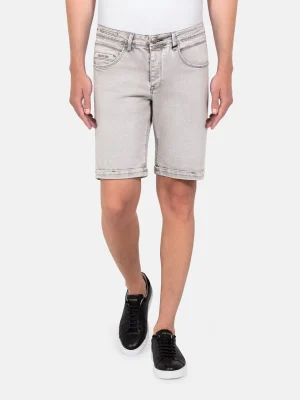 WAM DENIM Korte Broeken*Hanneman Micro Textured Grey Short