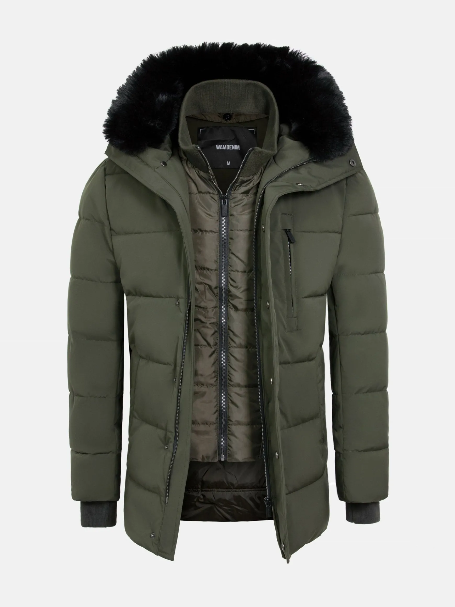 WAM DENIM Winterjassen*Kaisen Khaki Winter Jassen