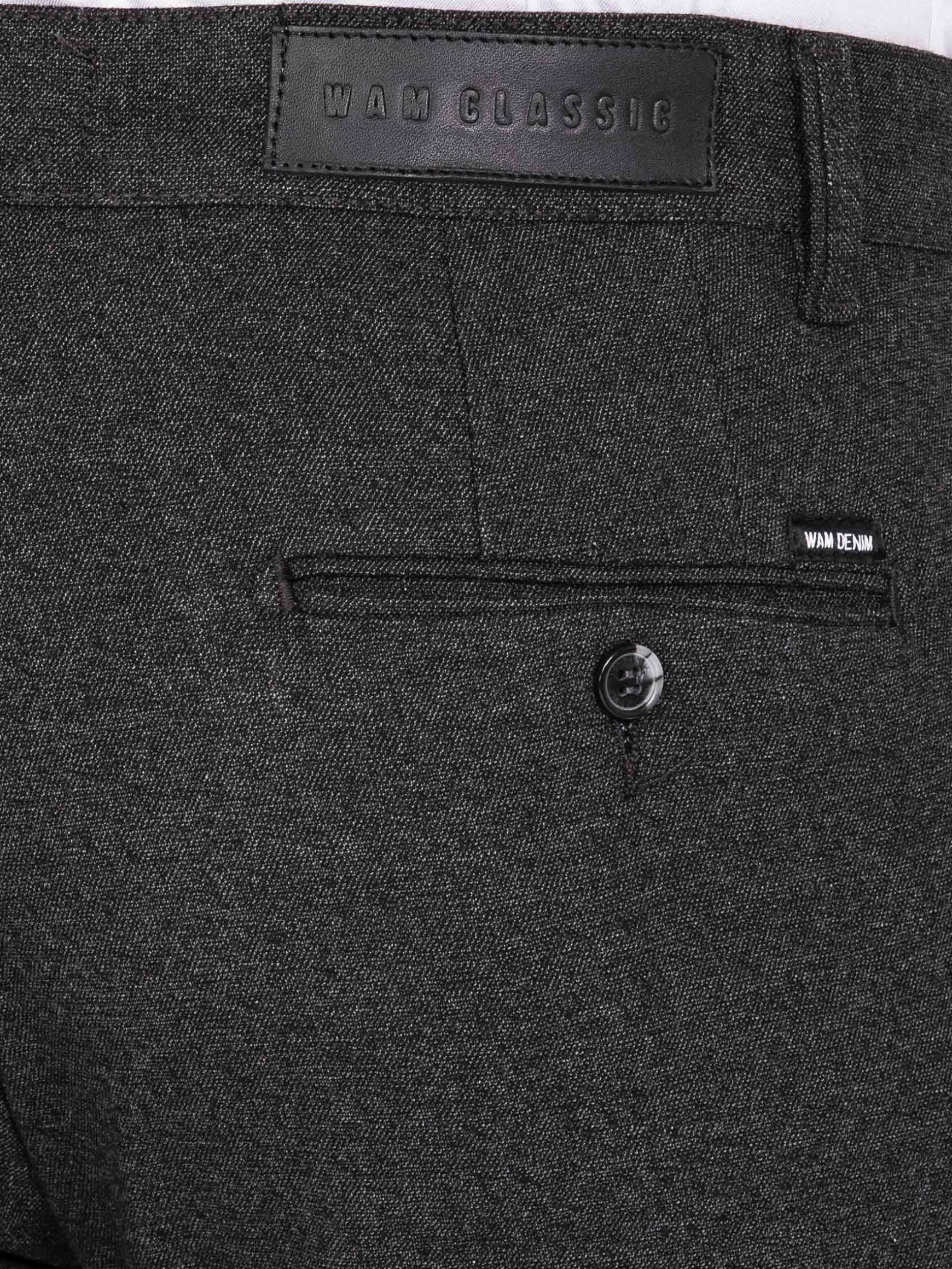 WAM DENIM Chino's*Kingston Slim Fit Anthracite Chino