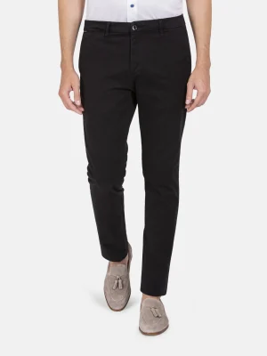 WAM DENIM Chino's*Laminia Slim Fit Black Chino