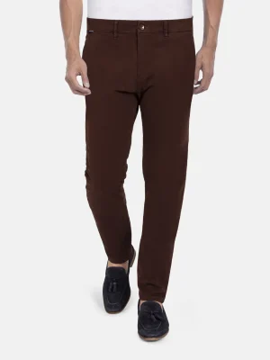 WAM DENIM Chino's*Laminia Slim Fit Brown Chino