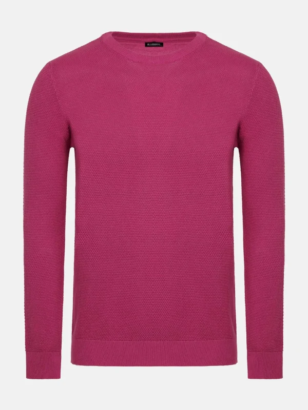 WAM DENIM Truien & Pullovers*Larry Dark Pink Pullover