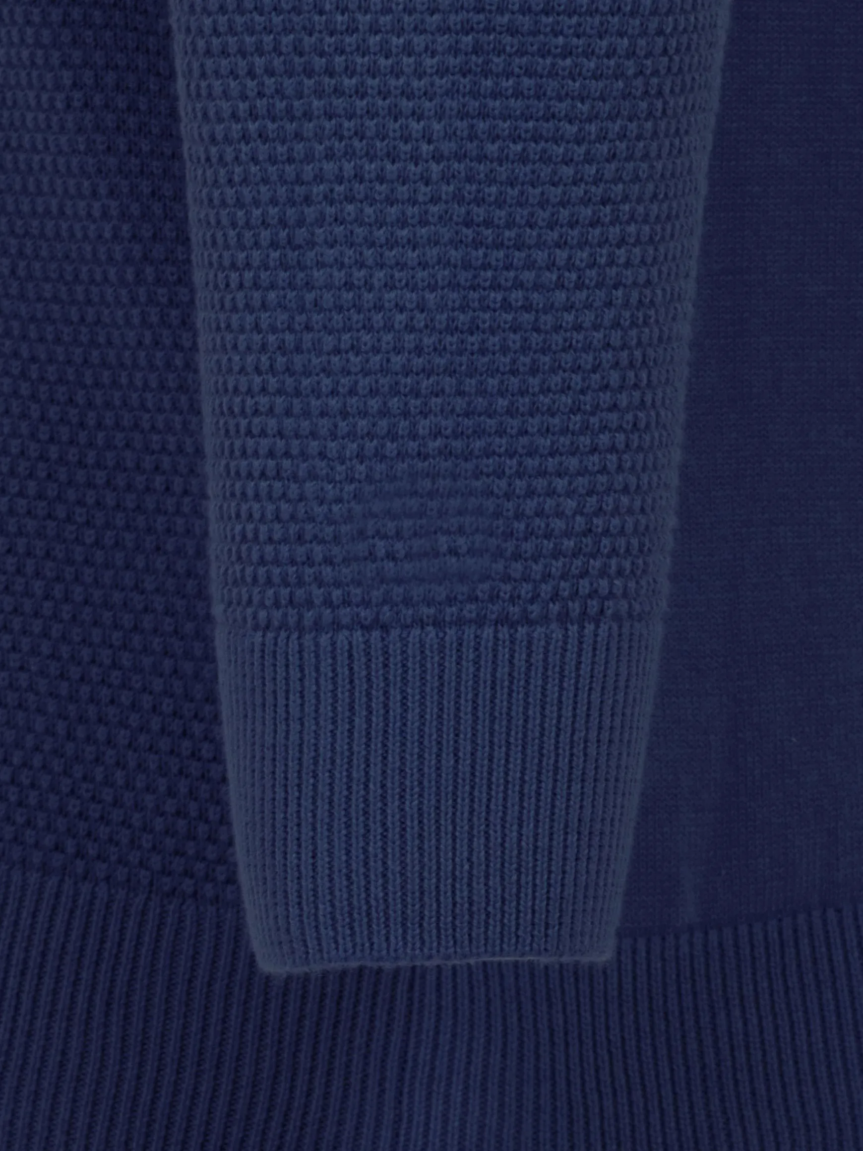 WAM DENIM Truien & Pullovers*Larry Navy Cotton Pullover