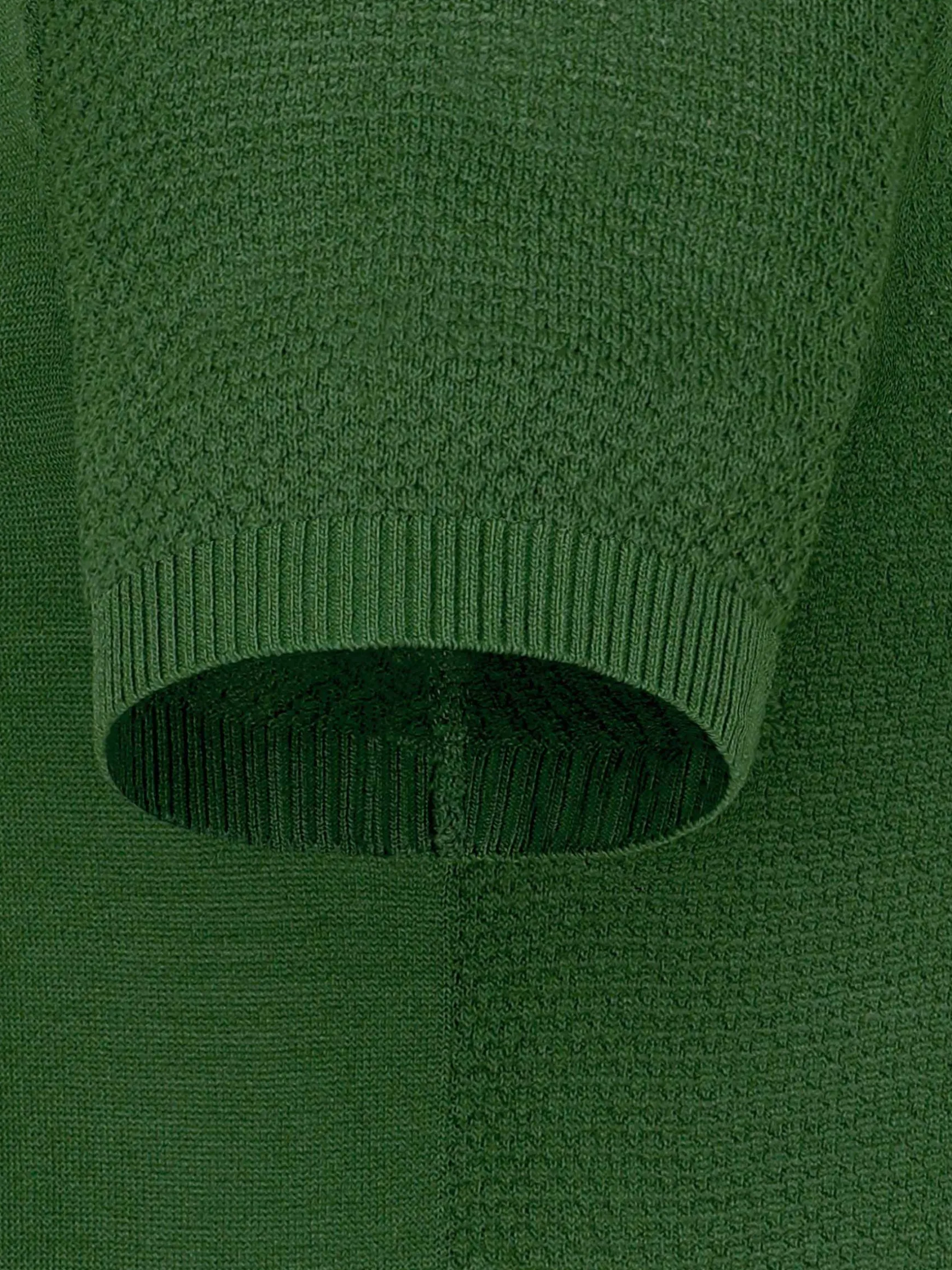 WAM DENIM T-Shirts*Lucas Pique Knit Green T-Shirt