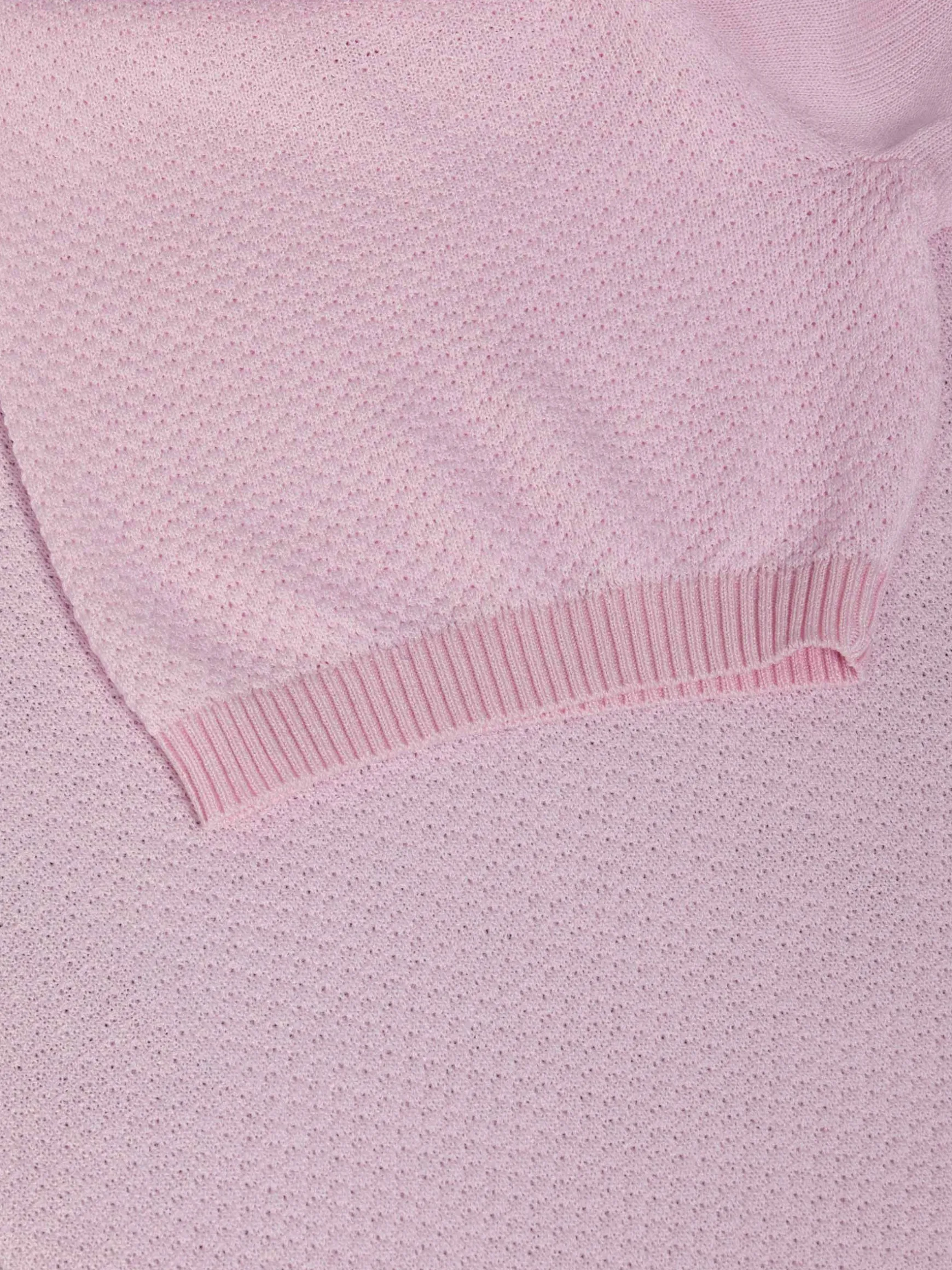 WAM DENIM T-Shirts*Lucas Pique Knit Pink T-Shirt