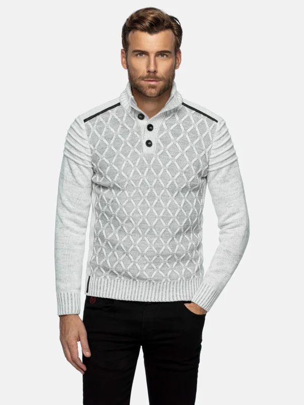 WAM DENIM Truien & Pullovers*Minerve Cable Knit Grey Truien