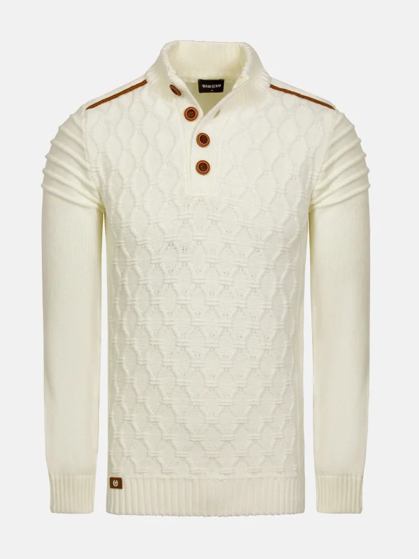 WAM DENIM Truien & Pullovers*Minerve Off White Truien