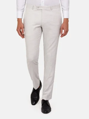 WAM DENIM Pakken & Maatwerk*Newsted Comfort Slim Fit Light Grey Pantalon