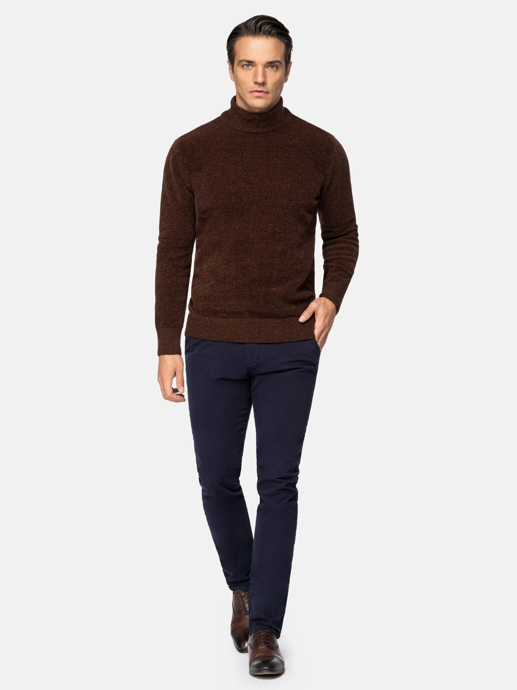 WAM DENIM Truien & Pullovers*Nordberg Turtleneck Brown Truien