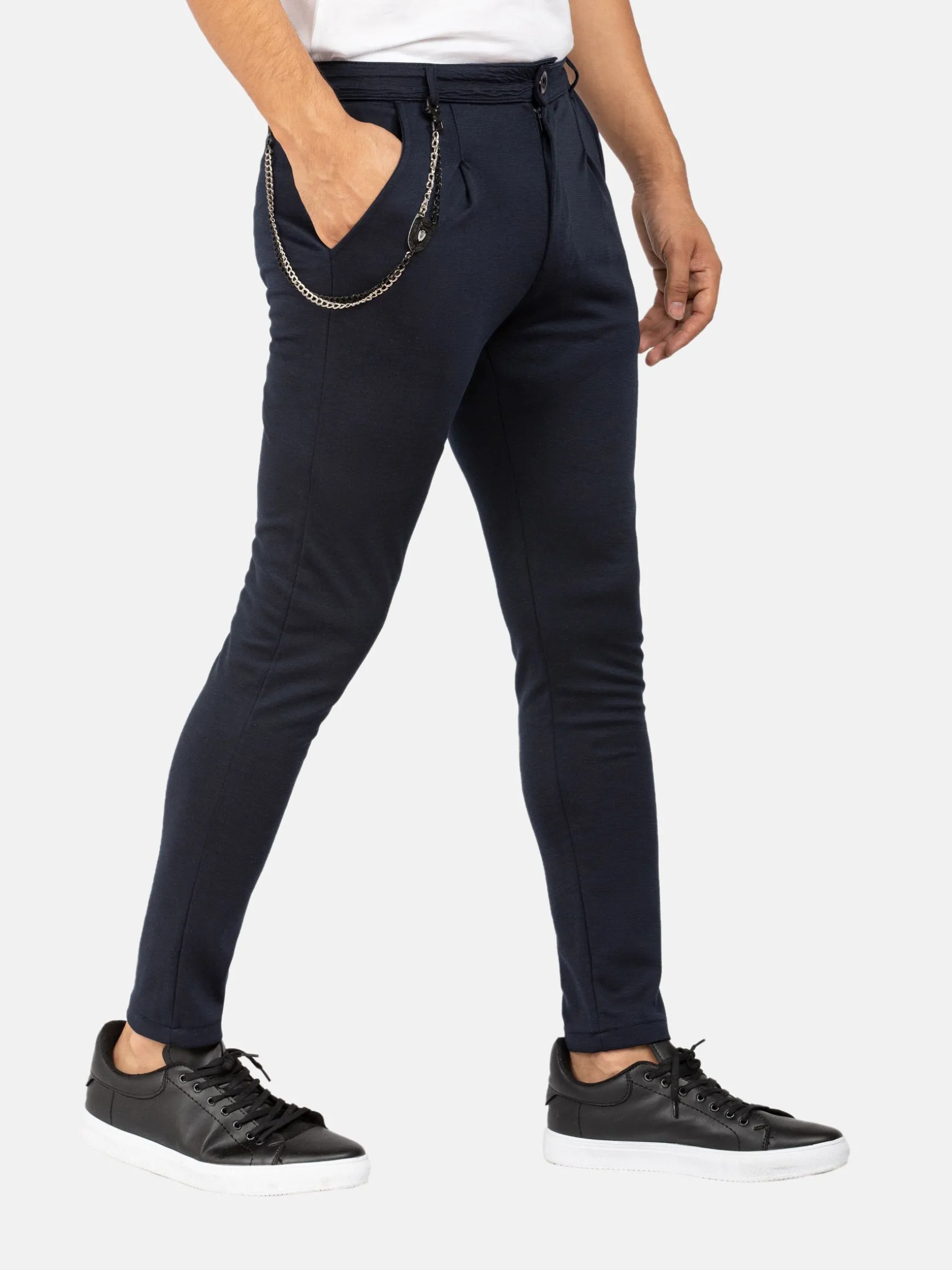 WAM DENIM Pakken & Maatwerk | Pantalons*Pantalon 82108 Gaspare Navy
