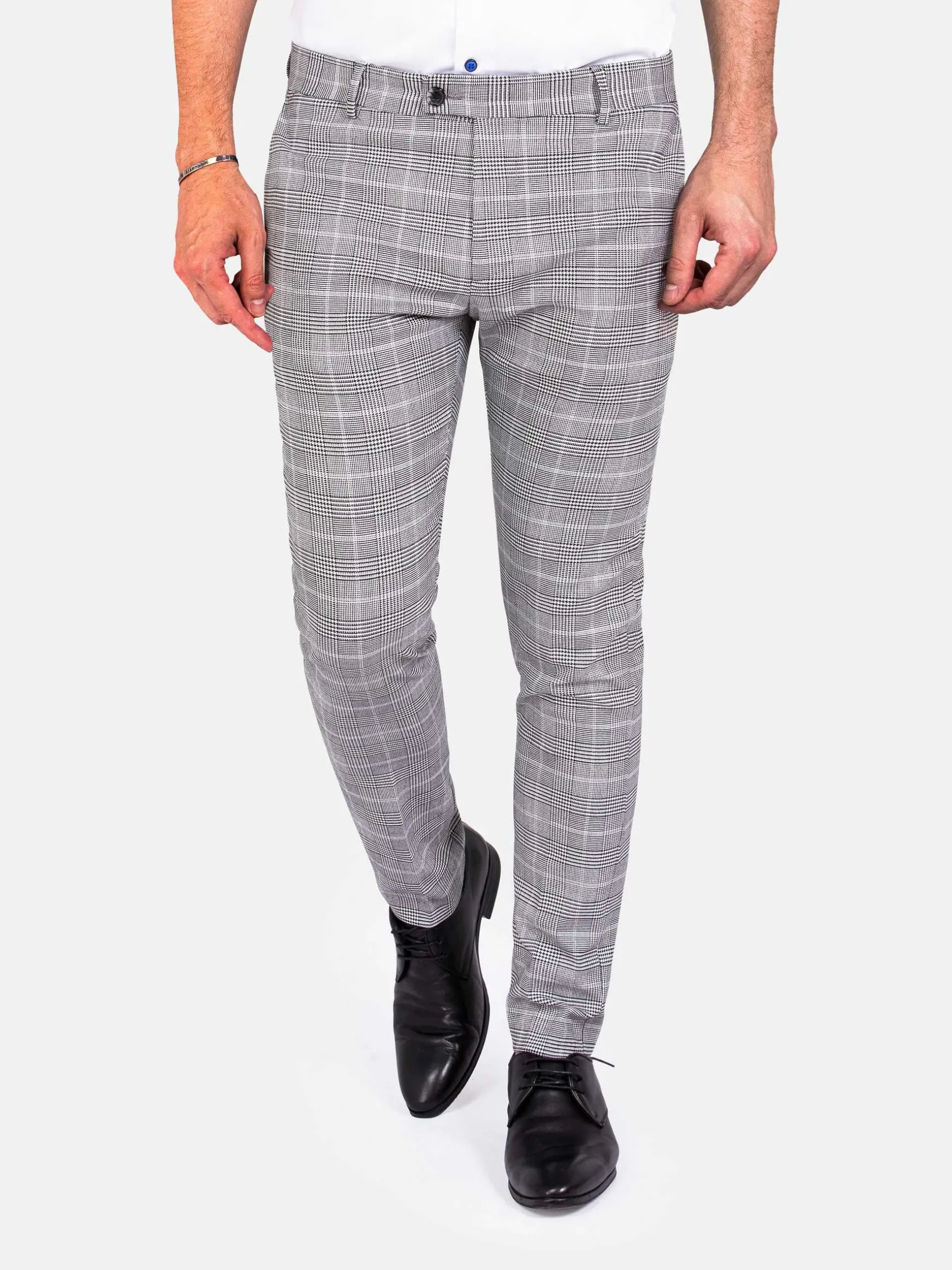 WAM DENIM Pakken & Maatwerk*Pantalon 72330 Wellington Light Grey