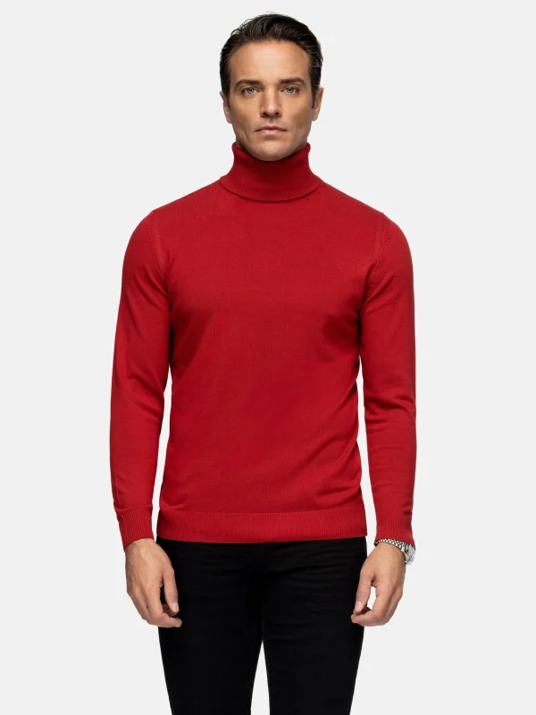 WAM DENIM Truien & Pullovers*Reinel High Neck Red Pullover