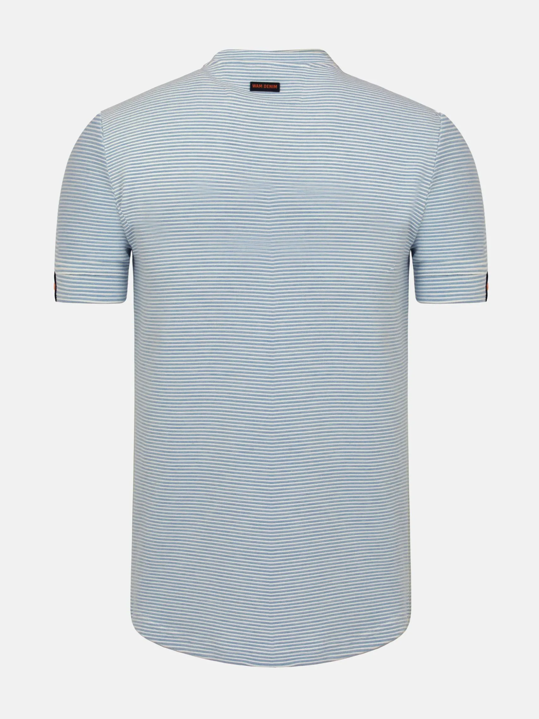 WAM DENIM T-Shirts*Rocky Slim Fit Stretched Blue T-shirt