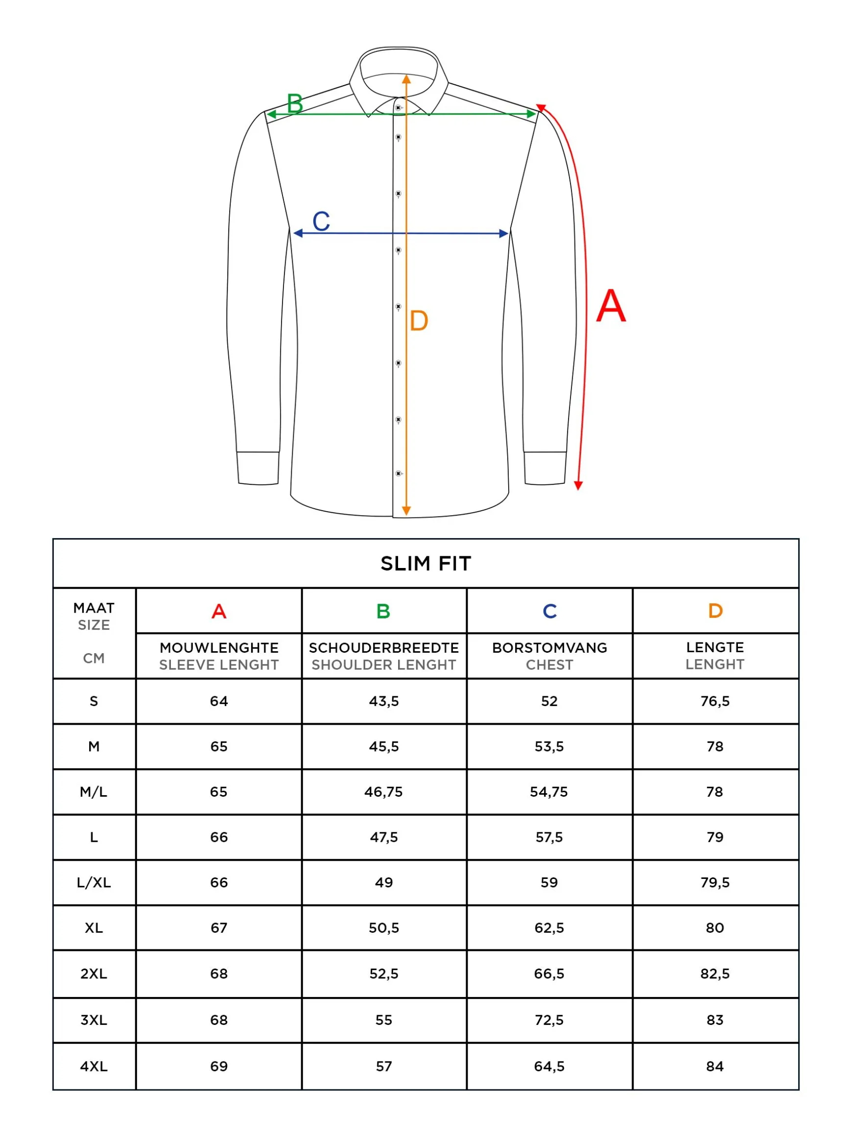 WAM DENIM Overhemd Lange Mouwen*Romney Solid White Overhemd Lange Mouw