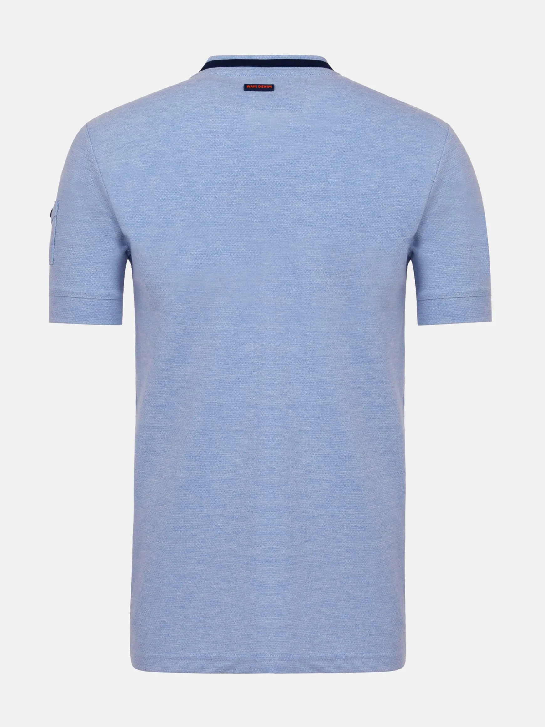 WAM DENIM T-Shirts*Schiltach Slim Fit Stretched Blue T-shirt