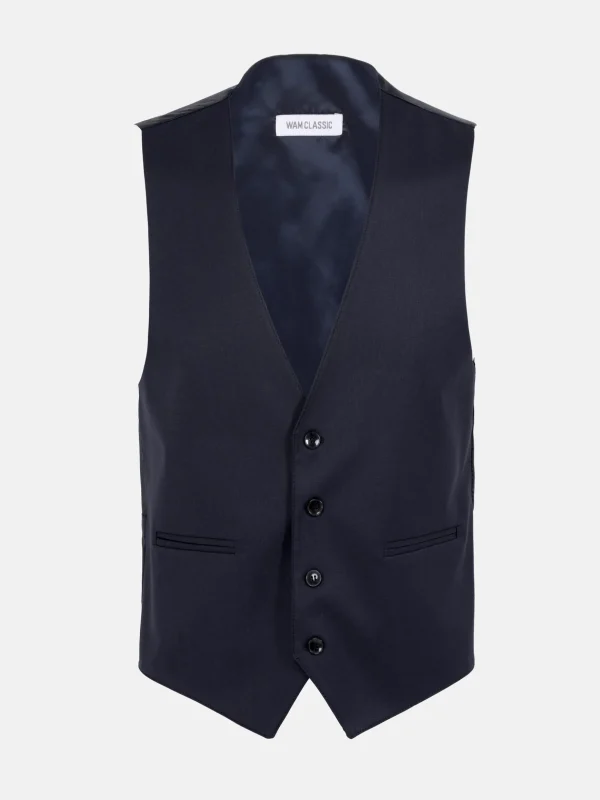WAM DENIM Pakken & Maatwerk*Scotsville Slim Fit Dark Navy Suit Gilet