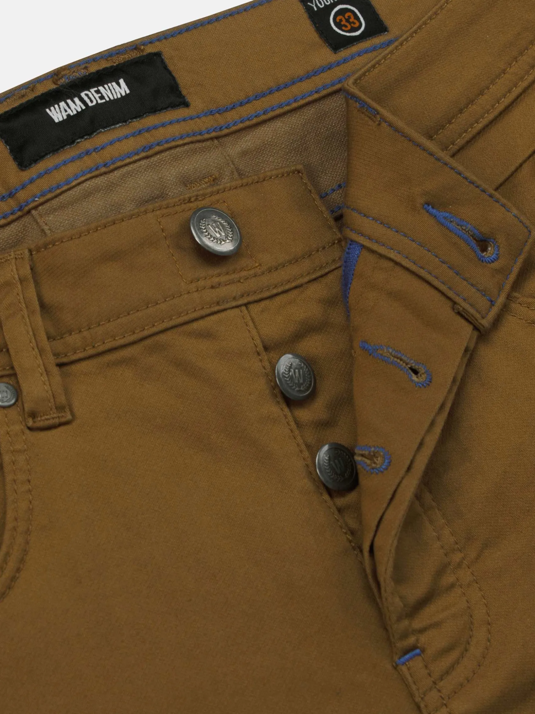 WAM DENIM Jeans*Serengeti stretchy Slim fit Dark Beige Jeans