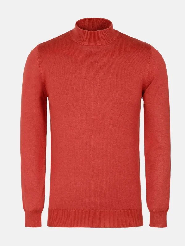 WAM DENIM Truien & Pullovers*Siena Round-Necked Dark Orange Pullover