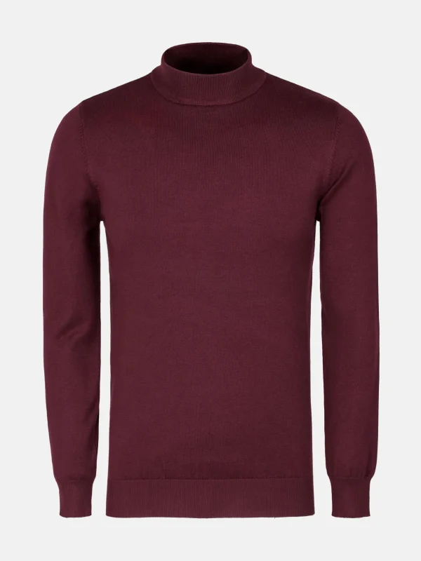 WAM DENIM Truien & Pullovers*Siena Round-Necked Dark Red Pullover