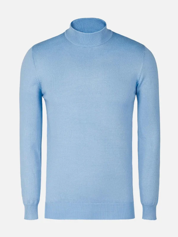 WAM DENIM Truien & Pullovers*Siena Round-Necked Light Blue Pullover